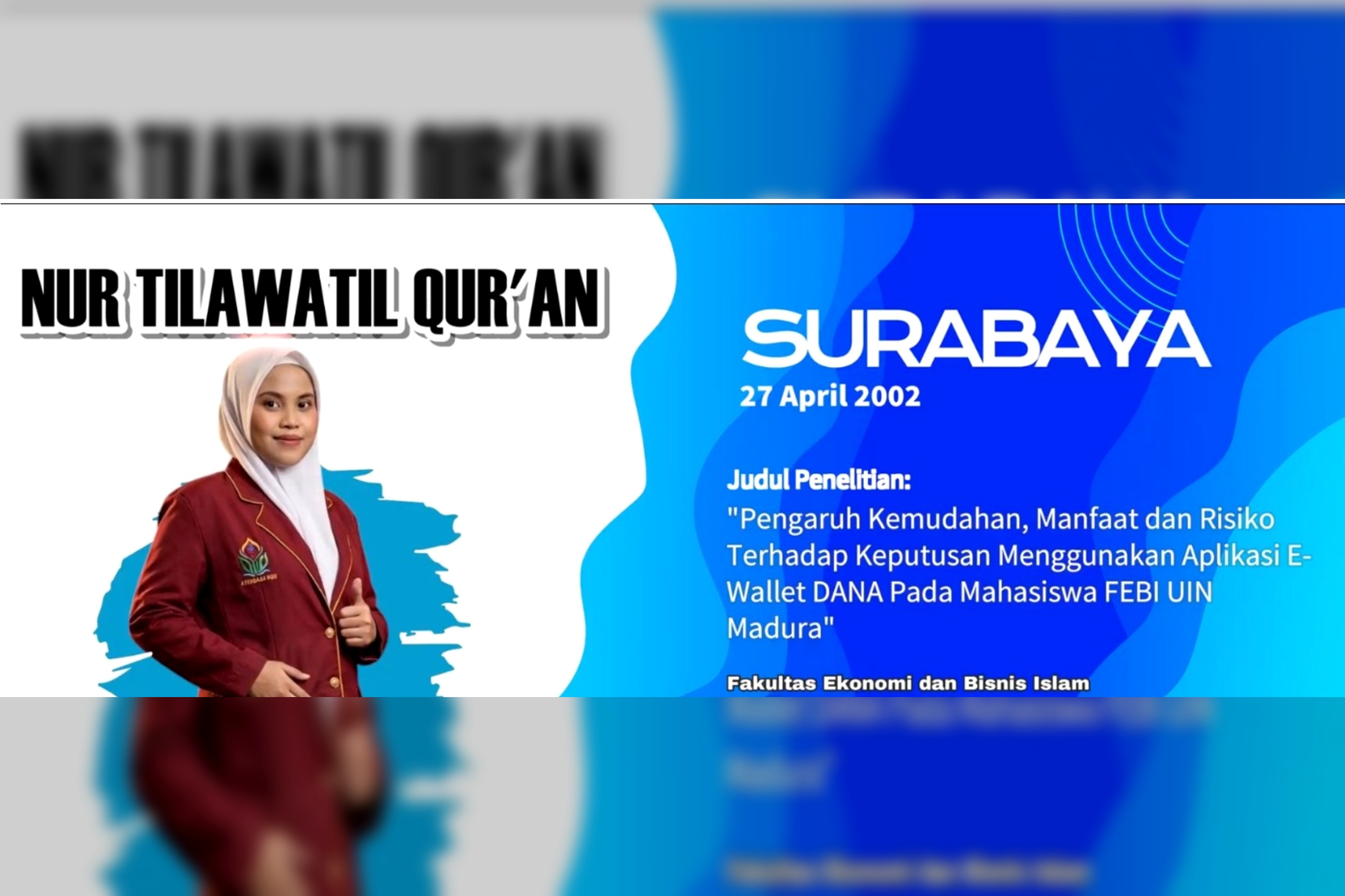 Mahasiswa Perbankan Syariah UIN Madura Jadi Lulusan Terbaik Fakultas Ekonomi dan Bisnis Islam pada Yudisium ke-XXII